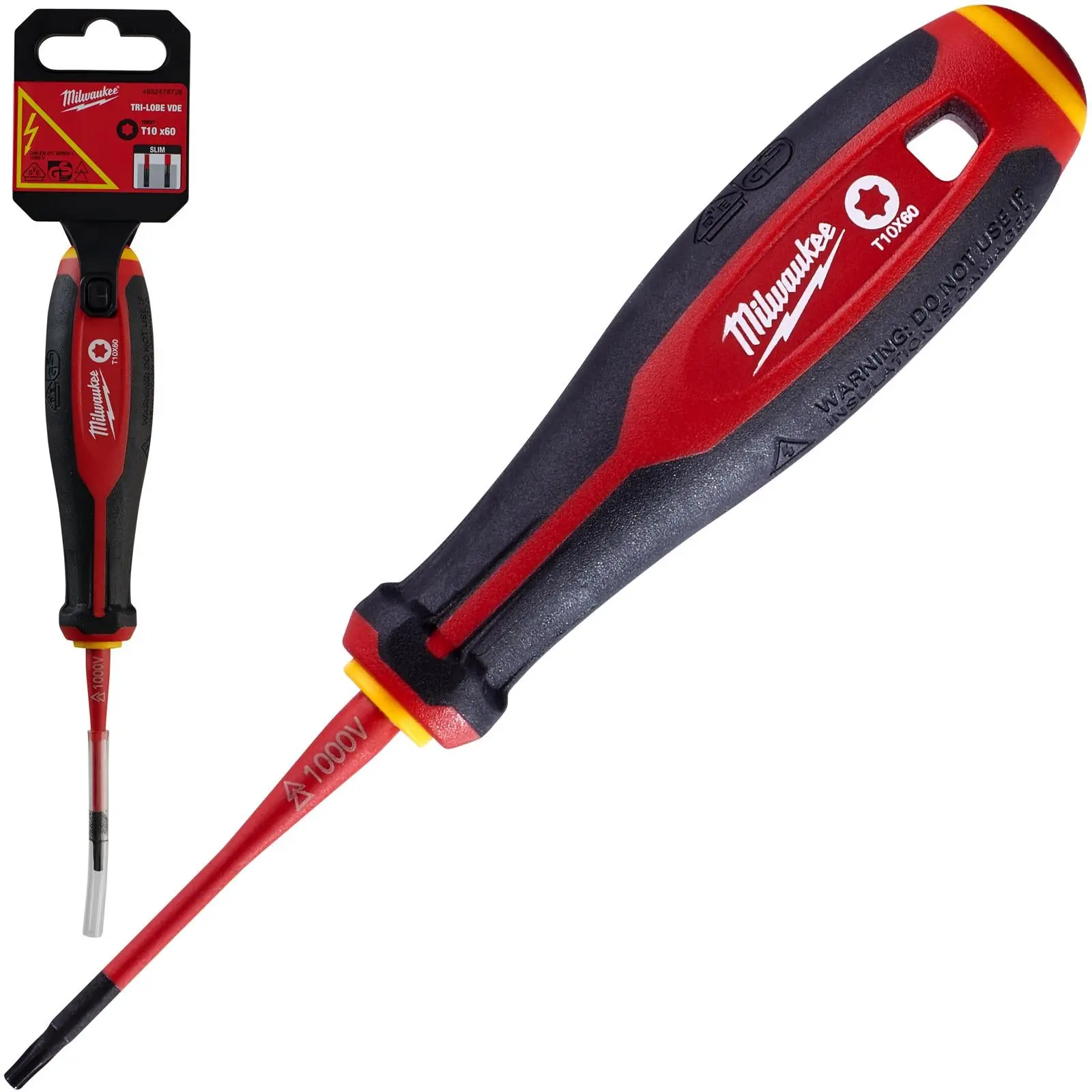 Milwaukee Tri-Lobe VDE Screwdrivers Slim Shank Anti Roll - Image 10