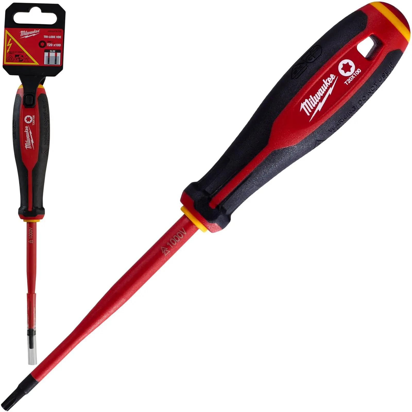 Milwaukee Tri-Lobe VDE Screwdrivers Slim Shank Anti Roll - Image 13