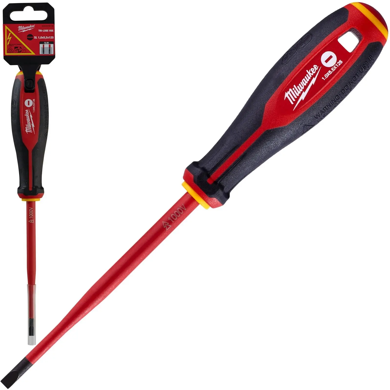 Milwaukee Tri-Lobe VDE Screwdrivers Slim Shank Anti Roll - Image 14