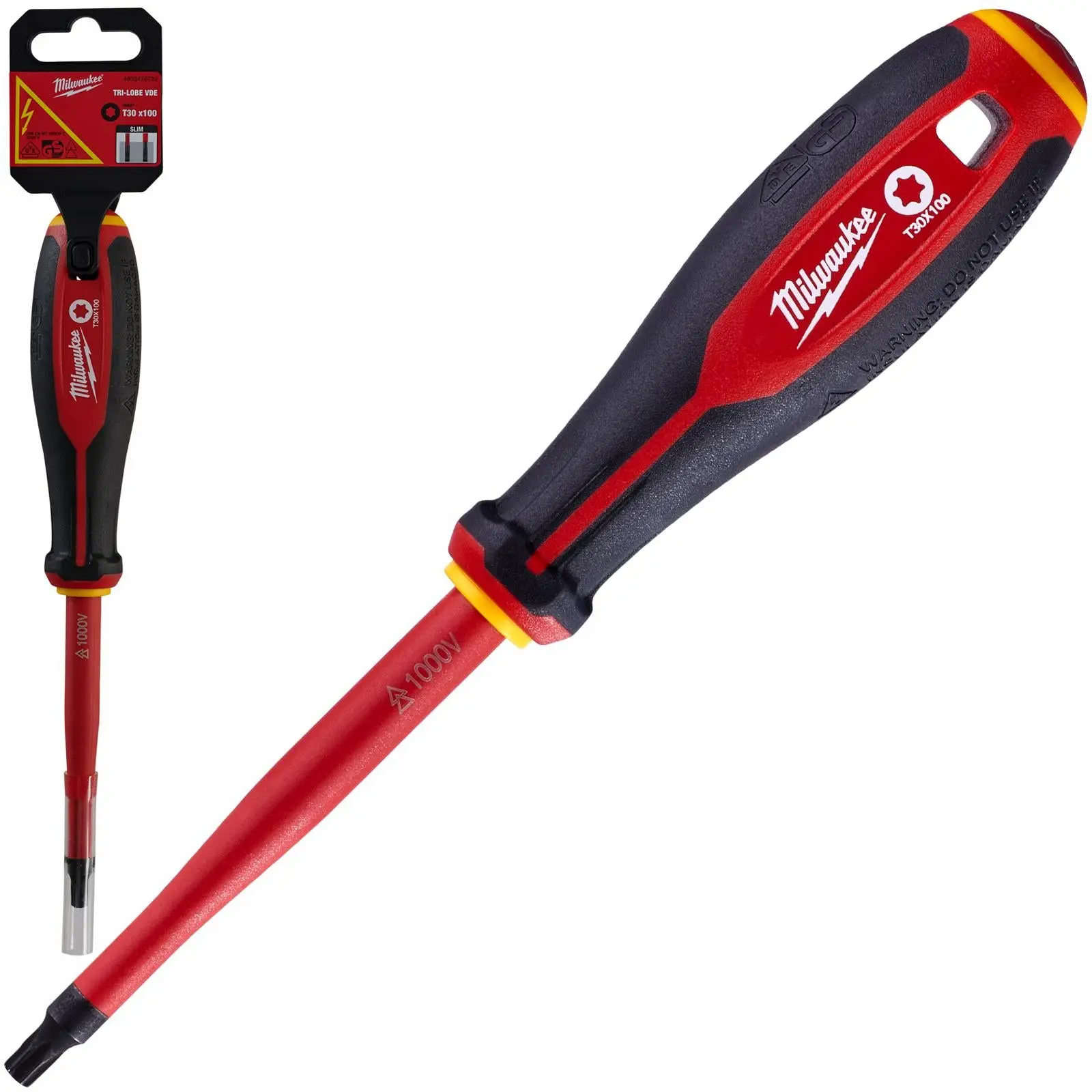 Milwaukee Tri-Lobe VDE Screwdrivers Slim Shank Anti Roll - Image 19