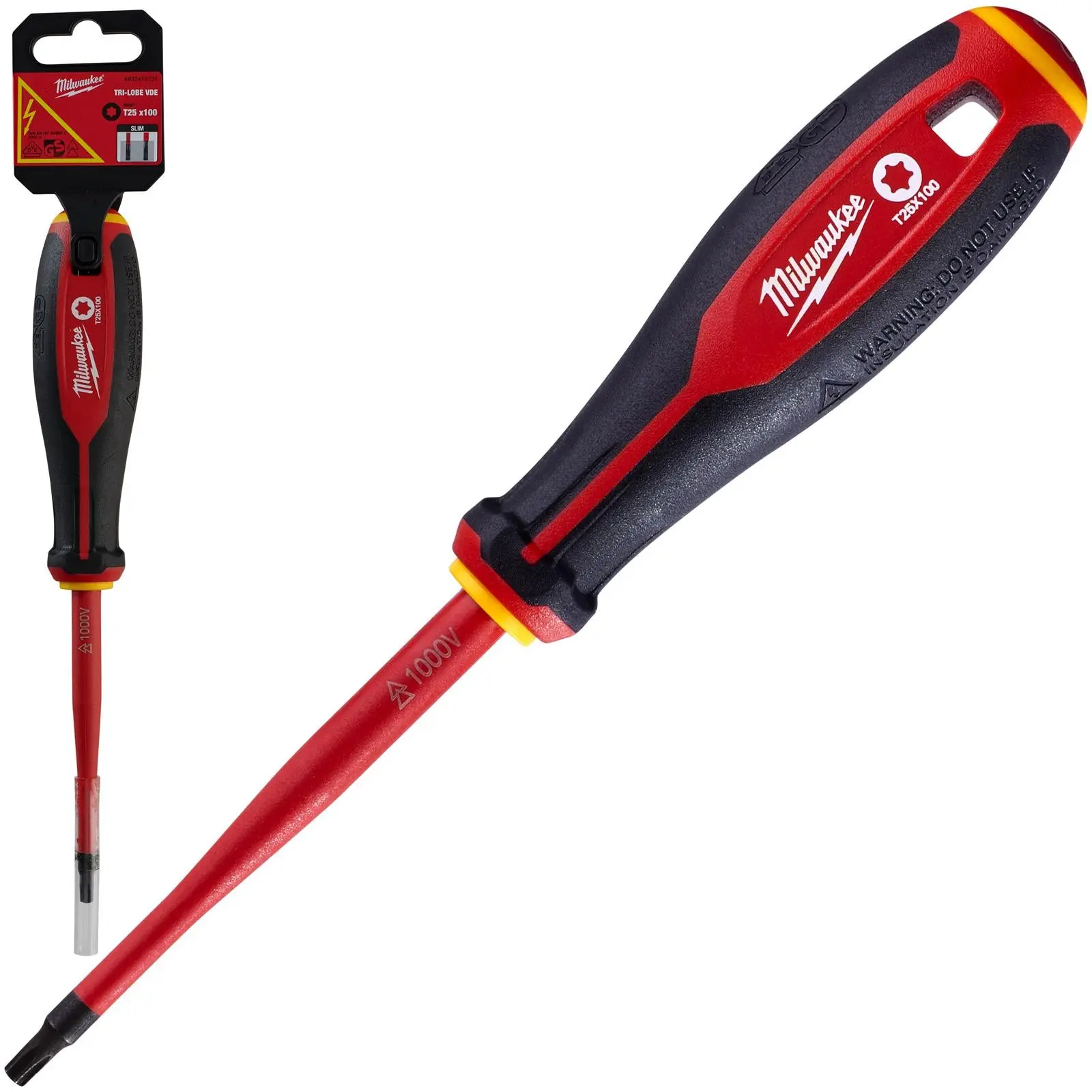 Milwaukee Tri-Lobe VDE Screwdrivers Slim Shank Anti Roll - Image 21
