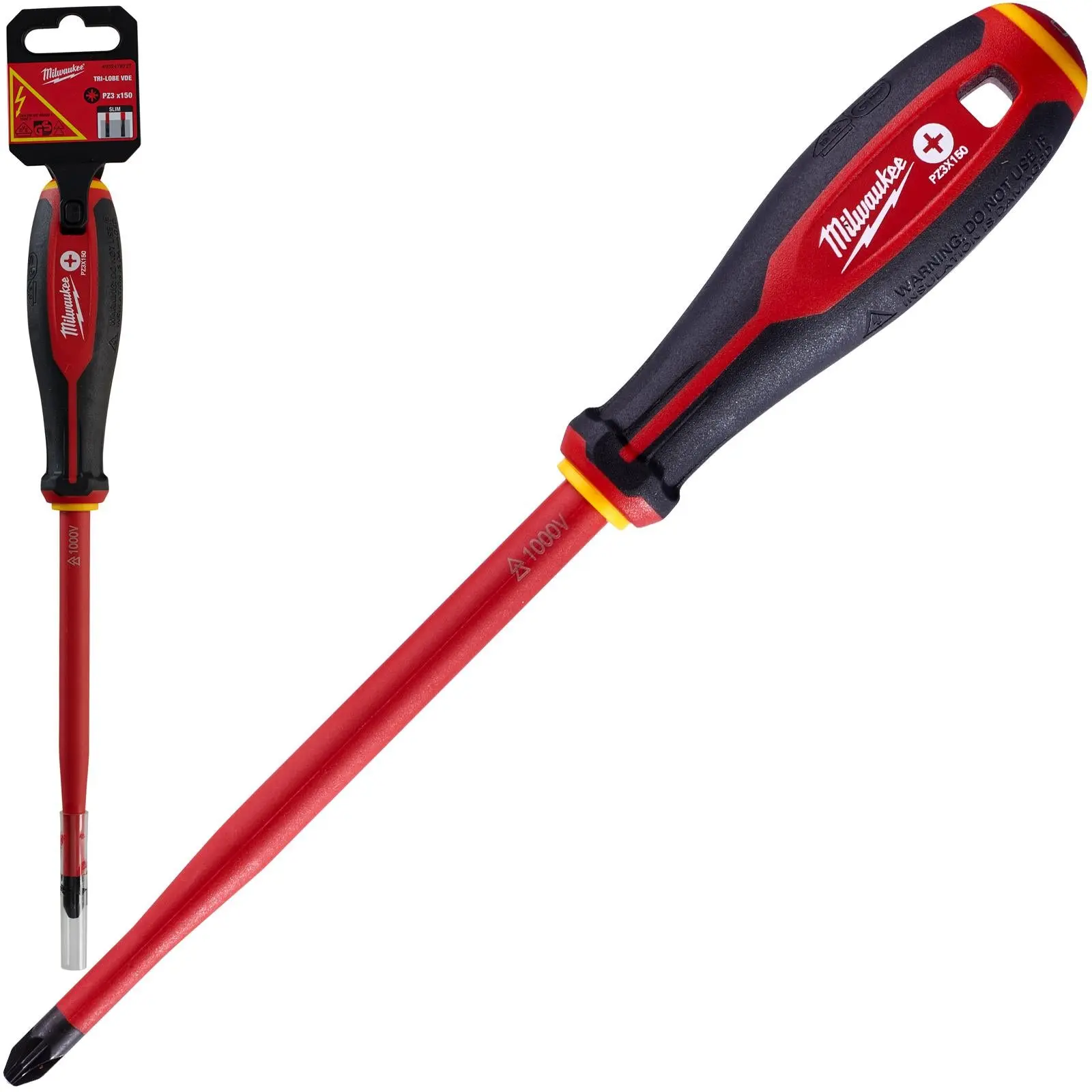 Milwaukee Tri-Lobe VDE Screwdrivers Slim Shank Anti Roll - Image 8