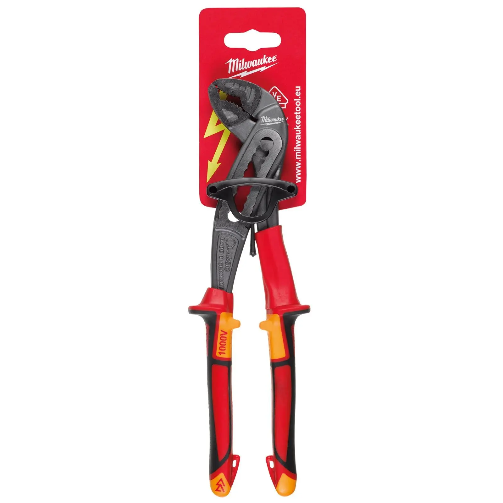 Milwaukee VDE Water Pump Pliers 240mm Insulated 10,000V - Image 2