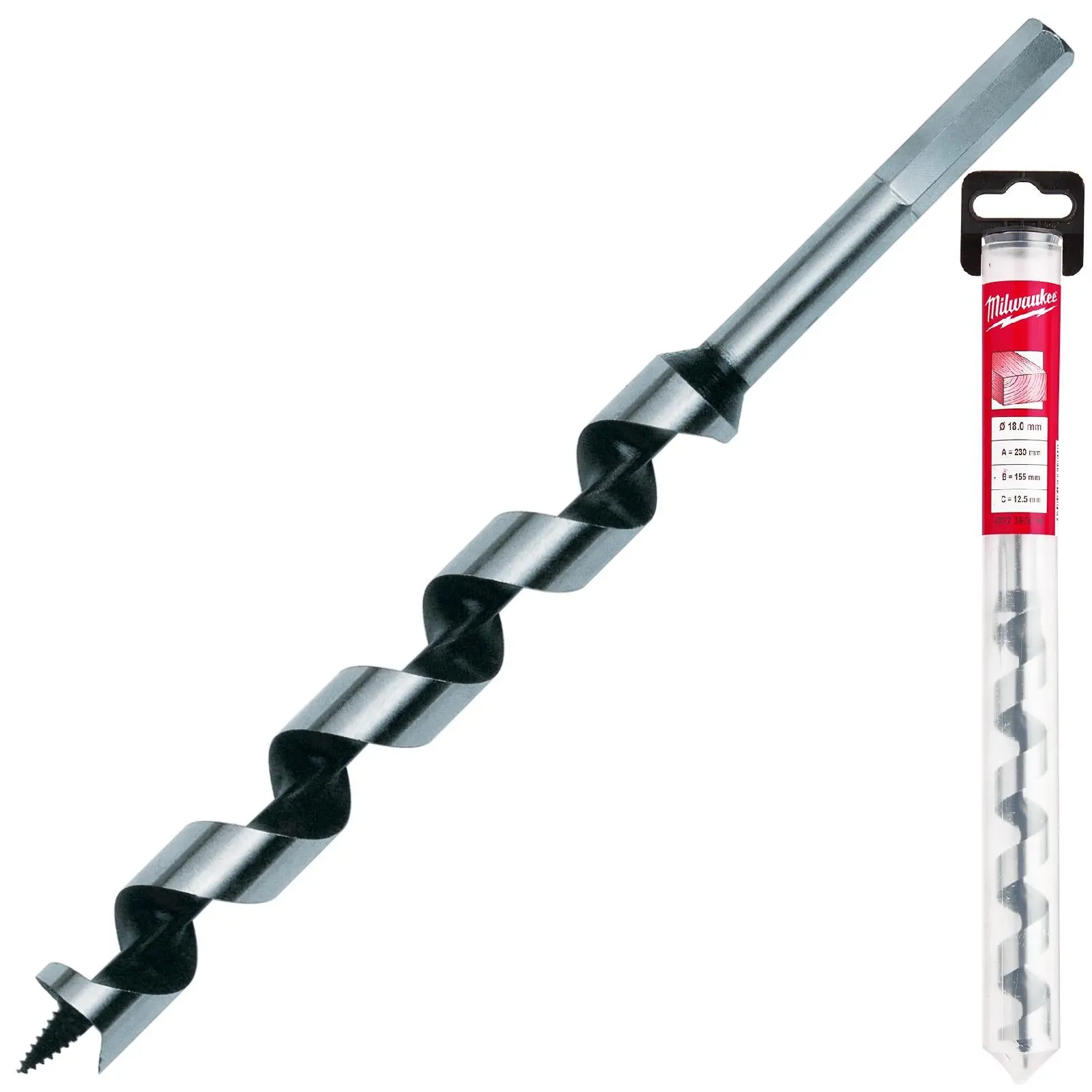 Milwaukee Wood Auger Drill Bits 230mm Overall Length - Image 7