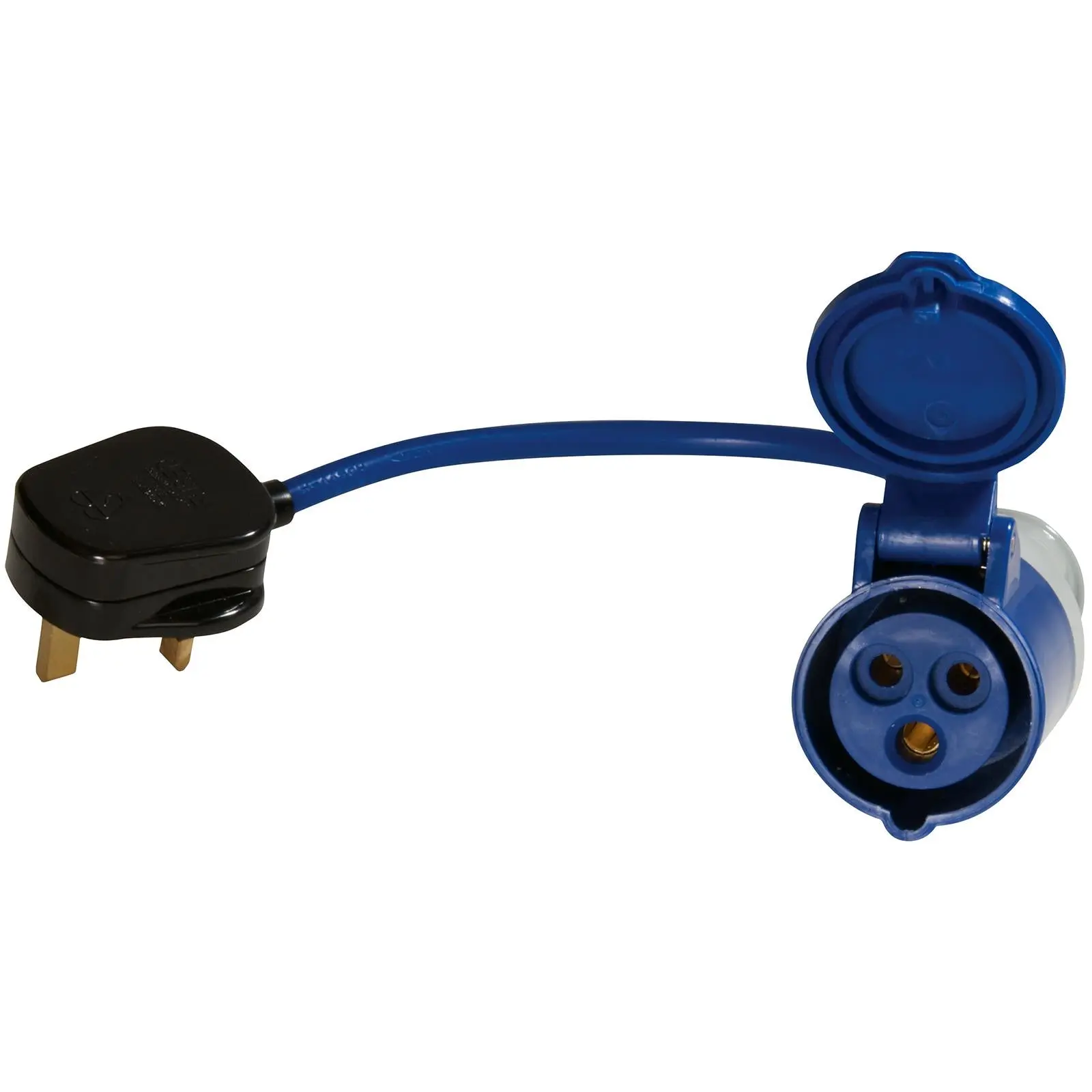 Power Master Fly Lead Converter 13A Plug to 16A Socket Caravan Camping - Image 2