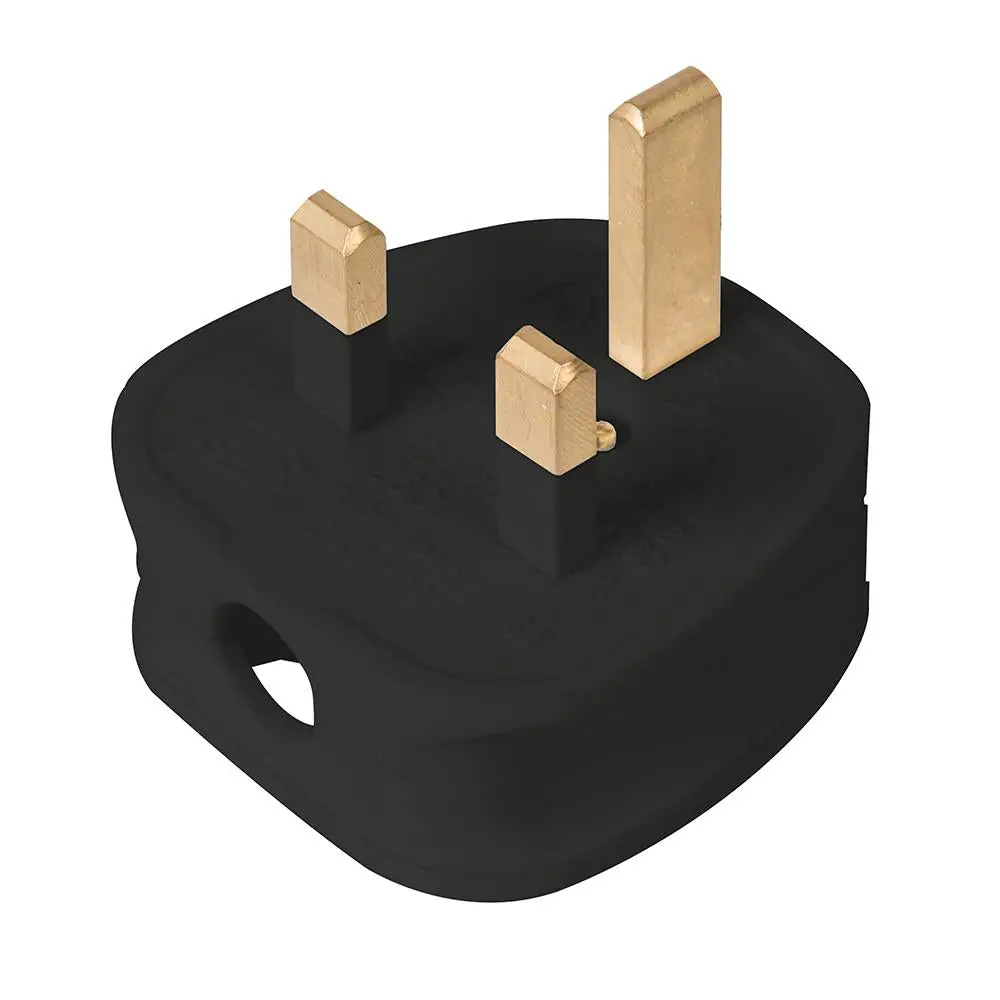 Powermaster 13A Fused Plug Black 488289 - Image 2