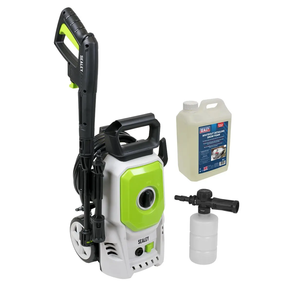 Sealey Pressure Washer 100bar 390L/hr with Snow Foam