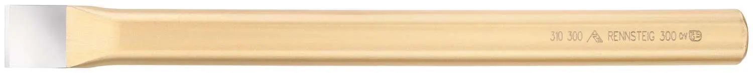 Rennsteig Flat Cold Chisel 200mm without Hand Protection 31 200 1