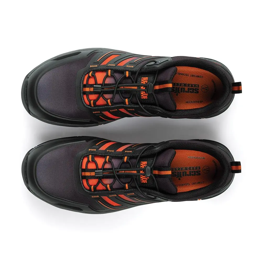 Scruffs Air Safety Trainers Black / Orange - Choose Size - Image 11