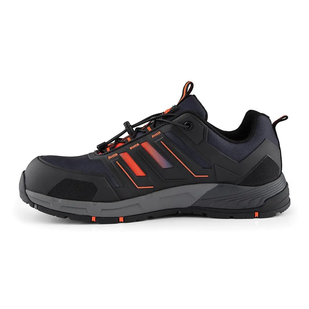 Scruffs Air Safety Trainers Black / Orange - Choose Size - Image 12