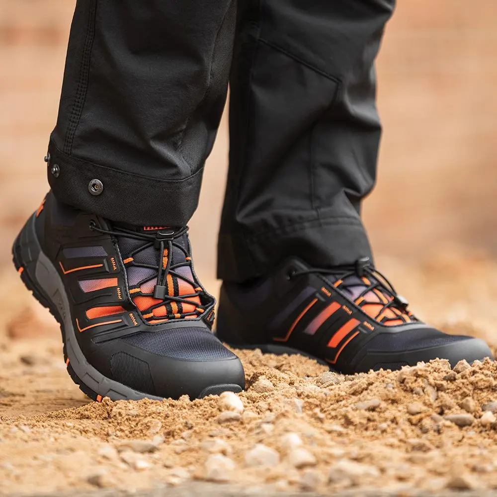 Scruffs Air Safety Trainers Black / Orange - Choose Size - Image 3