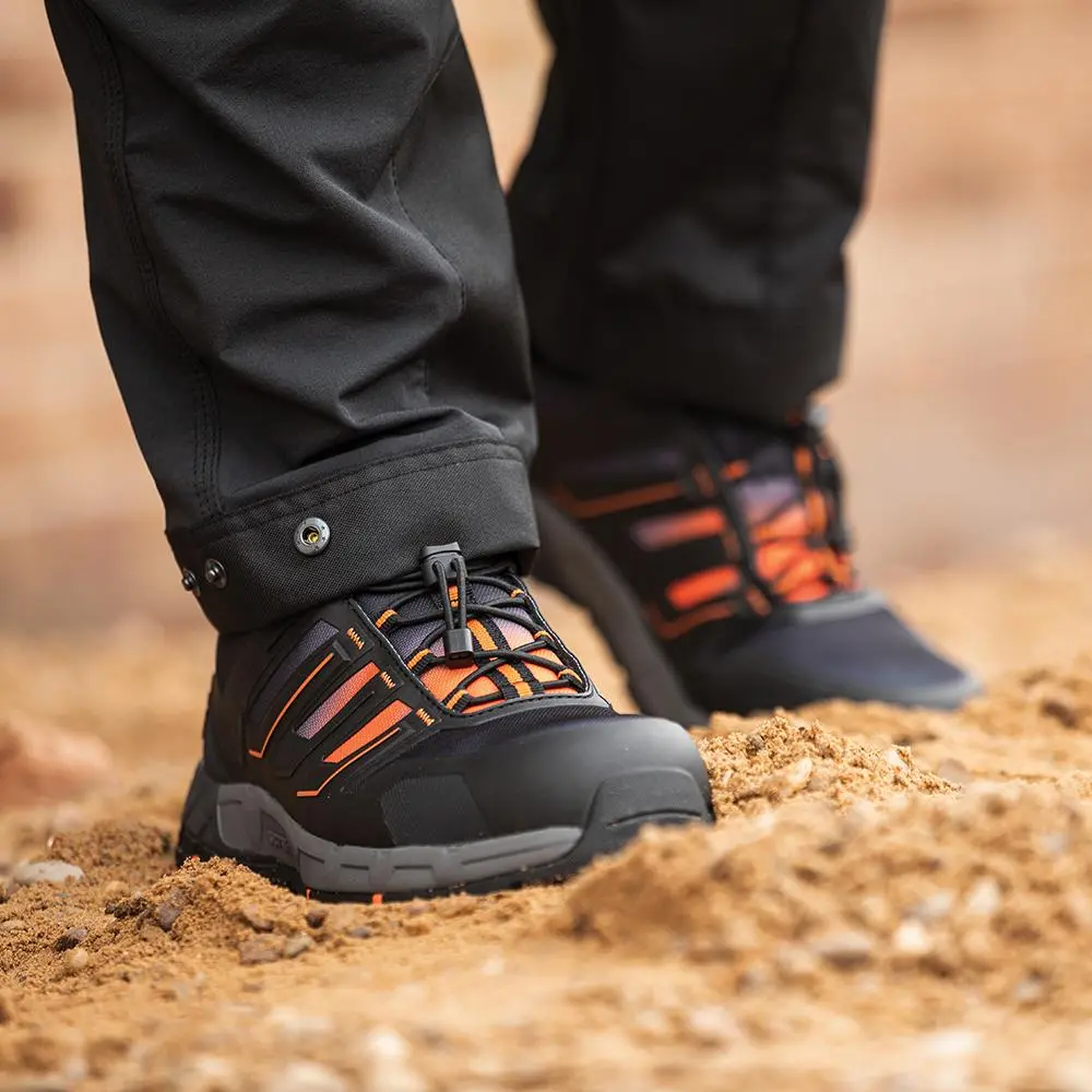 Scruffs Air Safety Trainers Black / Orange - Choose Size - Image 5