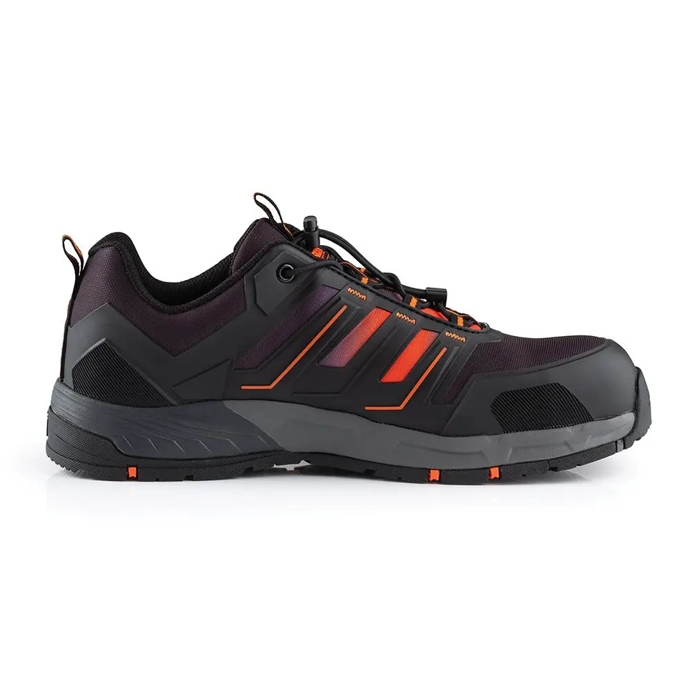 Scruffs Air Safety Trainers Black / Orange - Choose Size - Image 7