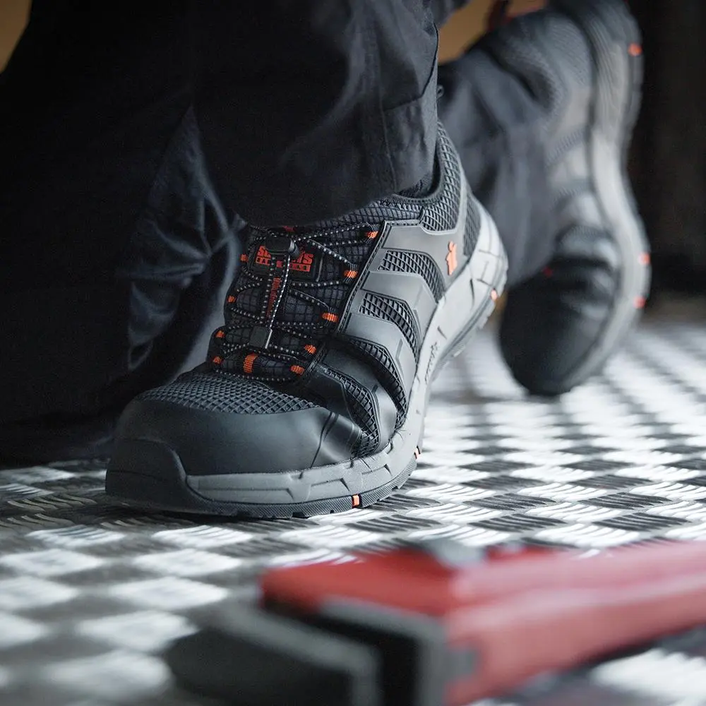 Scruffs Argon Safety Trainers Black - Choose Size - Image 3