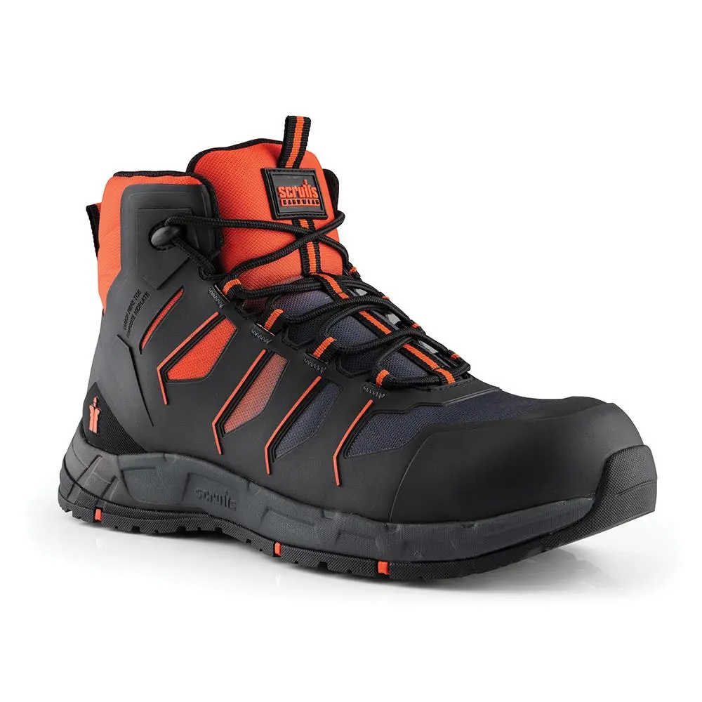 Scruffs Glide Safety Boot Black / Orange - Choose Size - Image 6