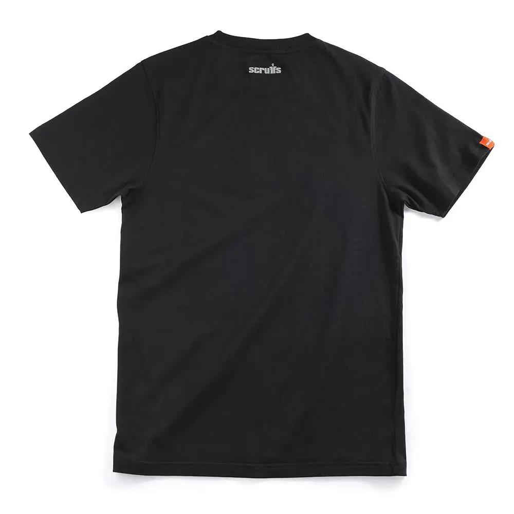 Scruffs Graphic T-Shirt Black Cotton - Choose Size - Image 3