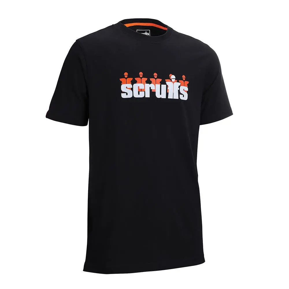 Scruffs Graphic T-Shirt Black Cotton - Choose Size - Image 8