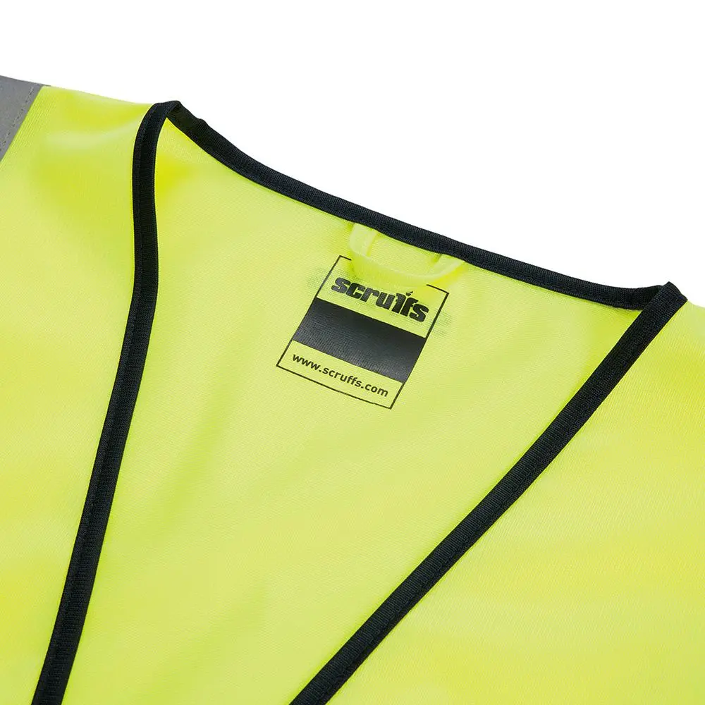Scruffs High Visibility Technical Vest Class 2 Yellow - Choose Size - Image 5