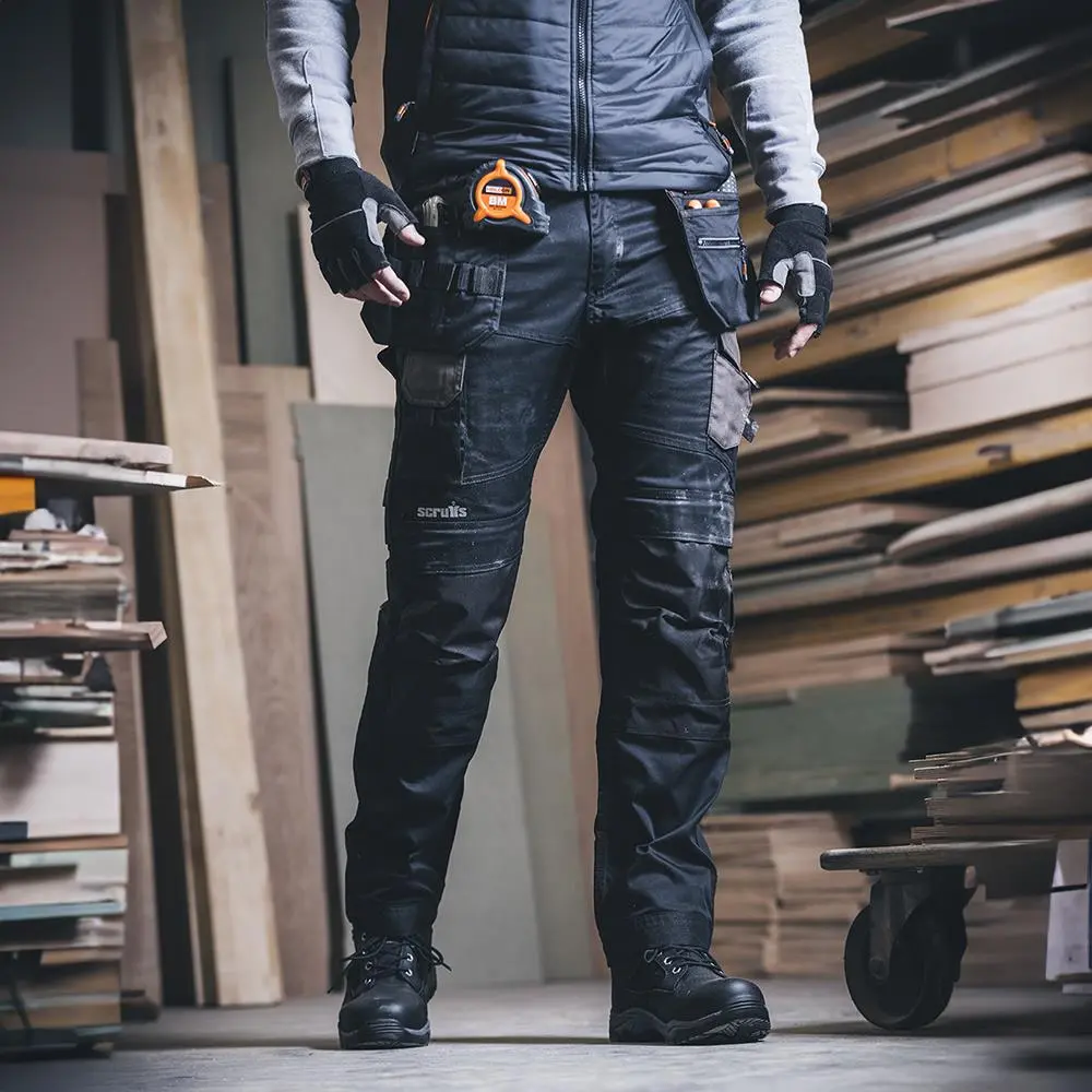 Scruffs Pro Flex Holster Trousers Black - Choose Size - Image 3