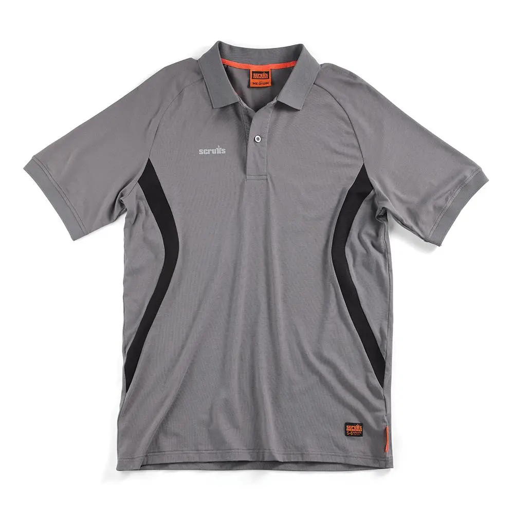 Scruffs Tech Polo Shirt Graphite - Choose Size - Image 4