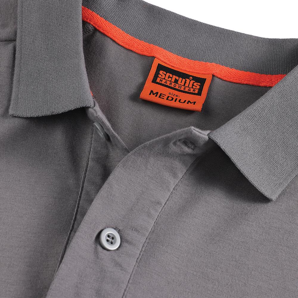 Scruffs Tech Polo Shirt Graphite - Choose Size - Image 8