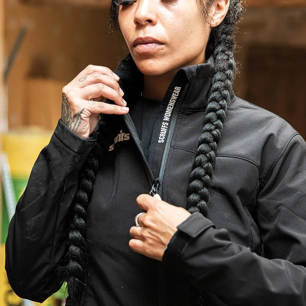 Scruffs Women's Trade Softshell Jacket Black - Choose Size - Image 5