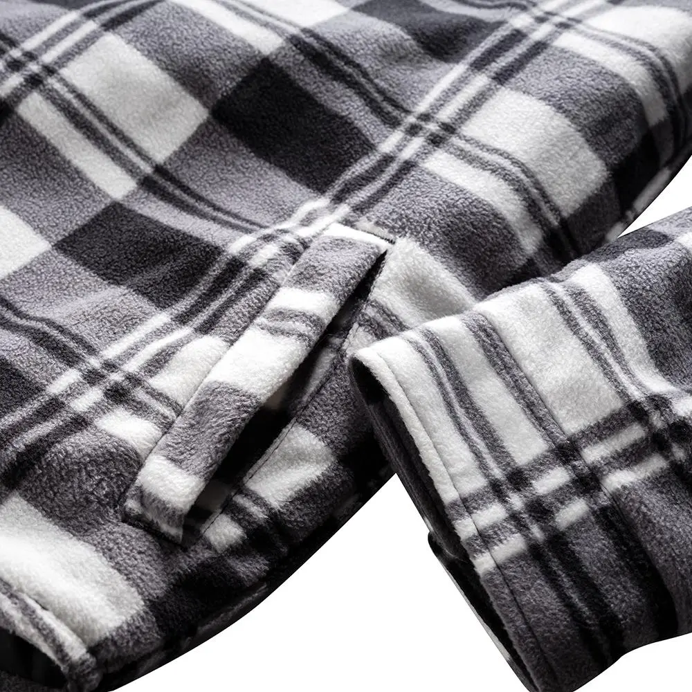 Scruffs Worker Padded Checked Shirt Black / White - Choose Size - Image 14