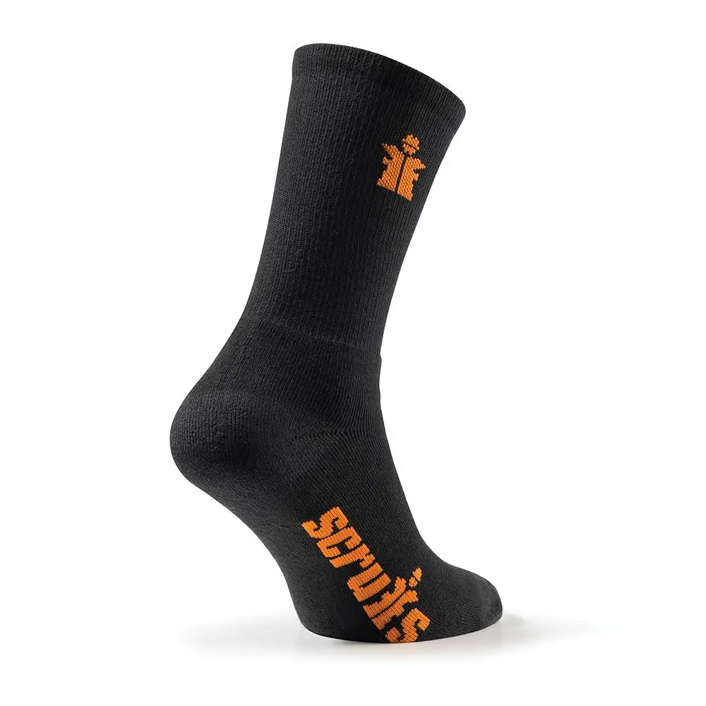 Scruffs Worker Socks Black 3 Pack - Choose Size - Image 4