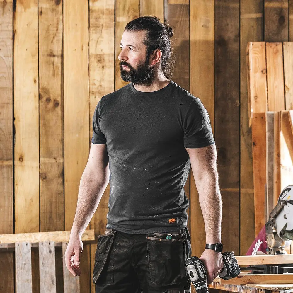 Scruffs Worker T-Shirt Graphite XL T54674 - Image 2