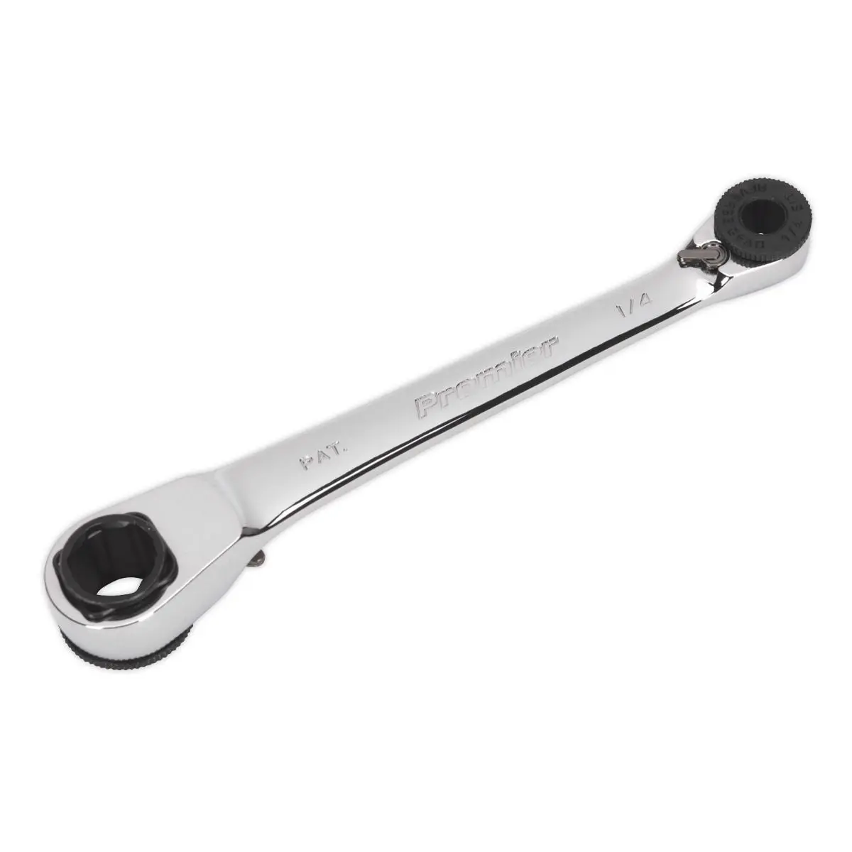 Sealey 1/4" Hex x 10mm Hex Reversible Ratchet Spanner 72 Tooth - Image 4