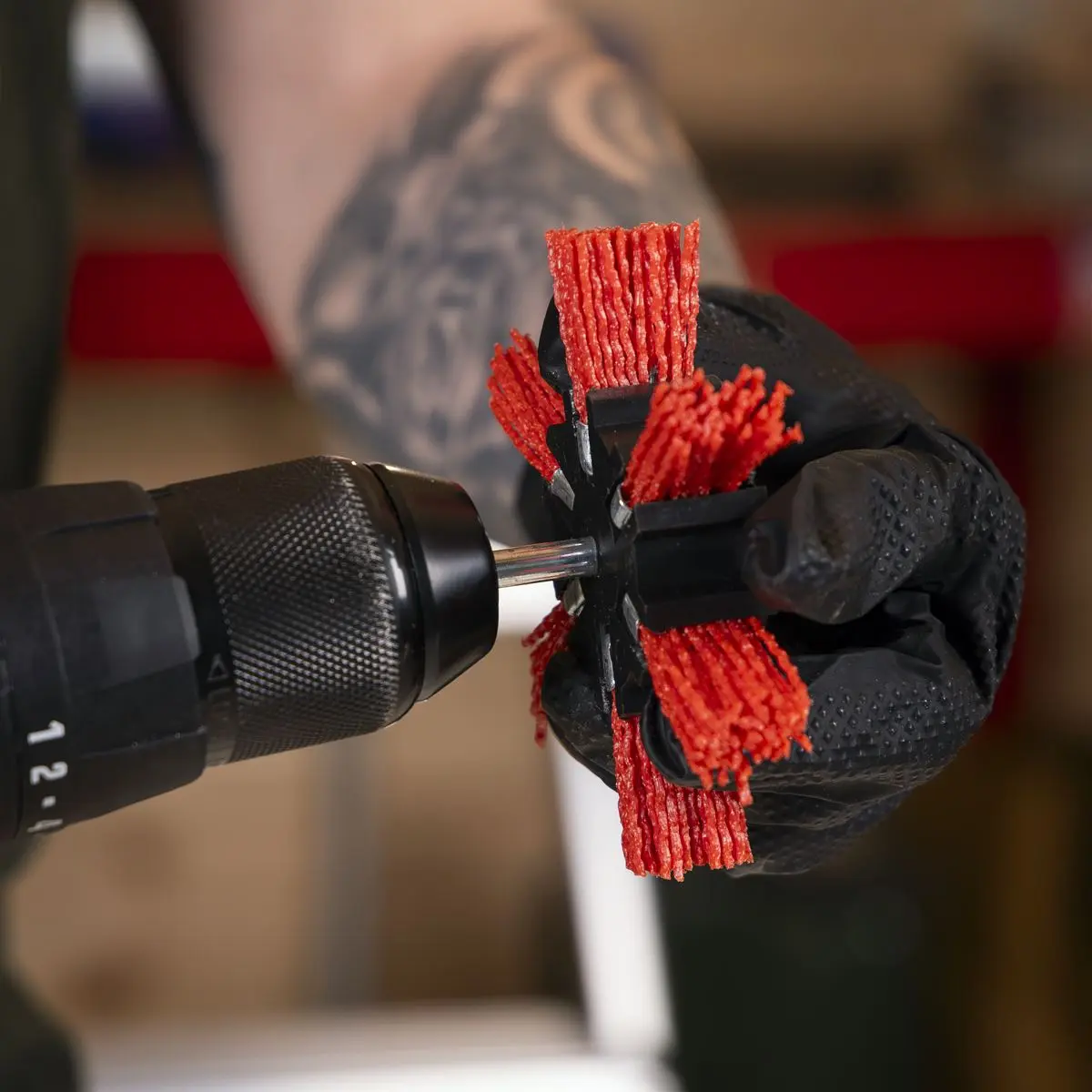 Sealey 100mm Nylon Filament Strip Brush with 6mm Shaft - Image 5