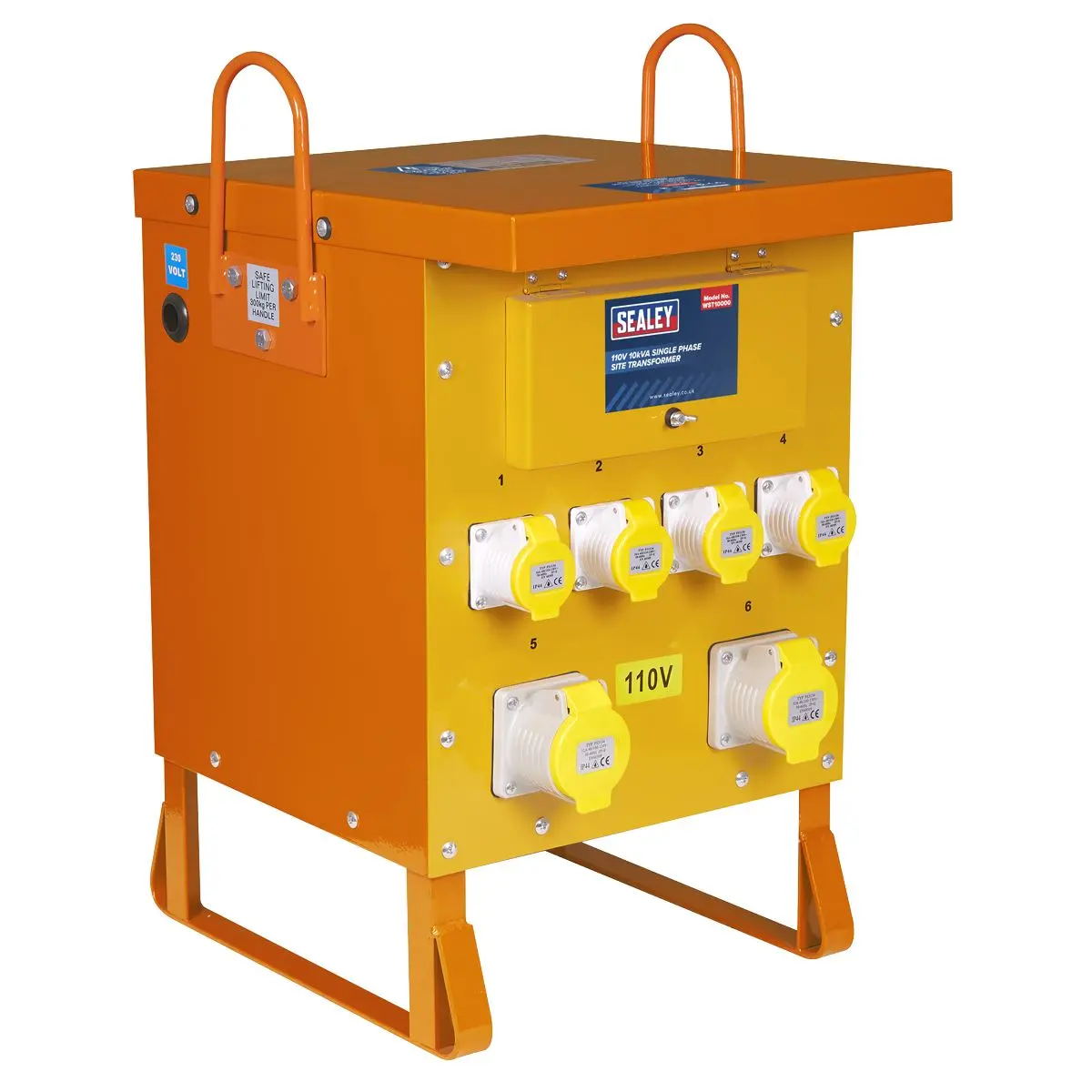 Sealey 110V 10kVA Single Phase Site Transformer
