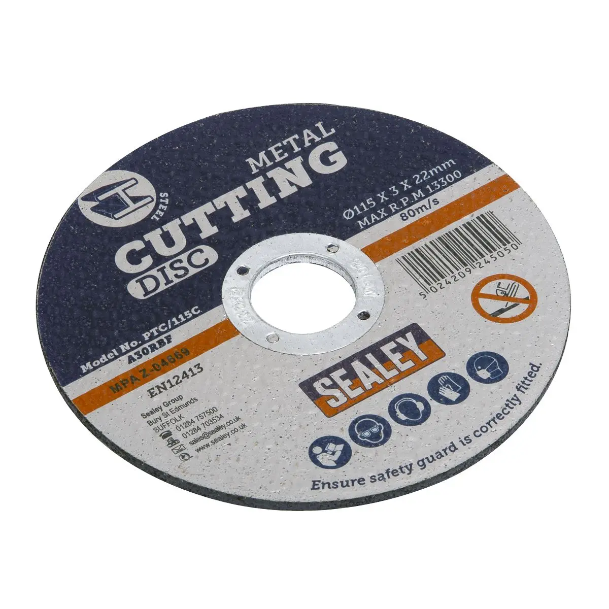 Sealey 115mm x 3mm Metal Cutting Discs - Image 2
