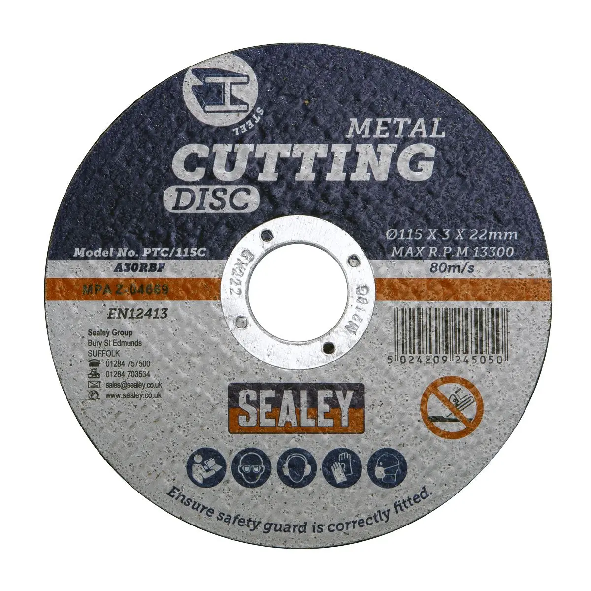 Sealey 115mm x 3mm Metal Cutting Discs - Image 3