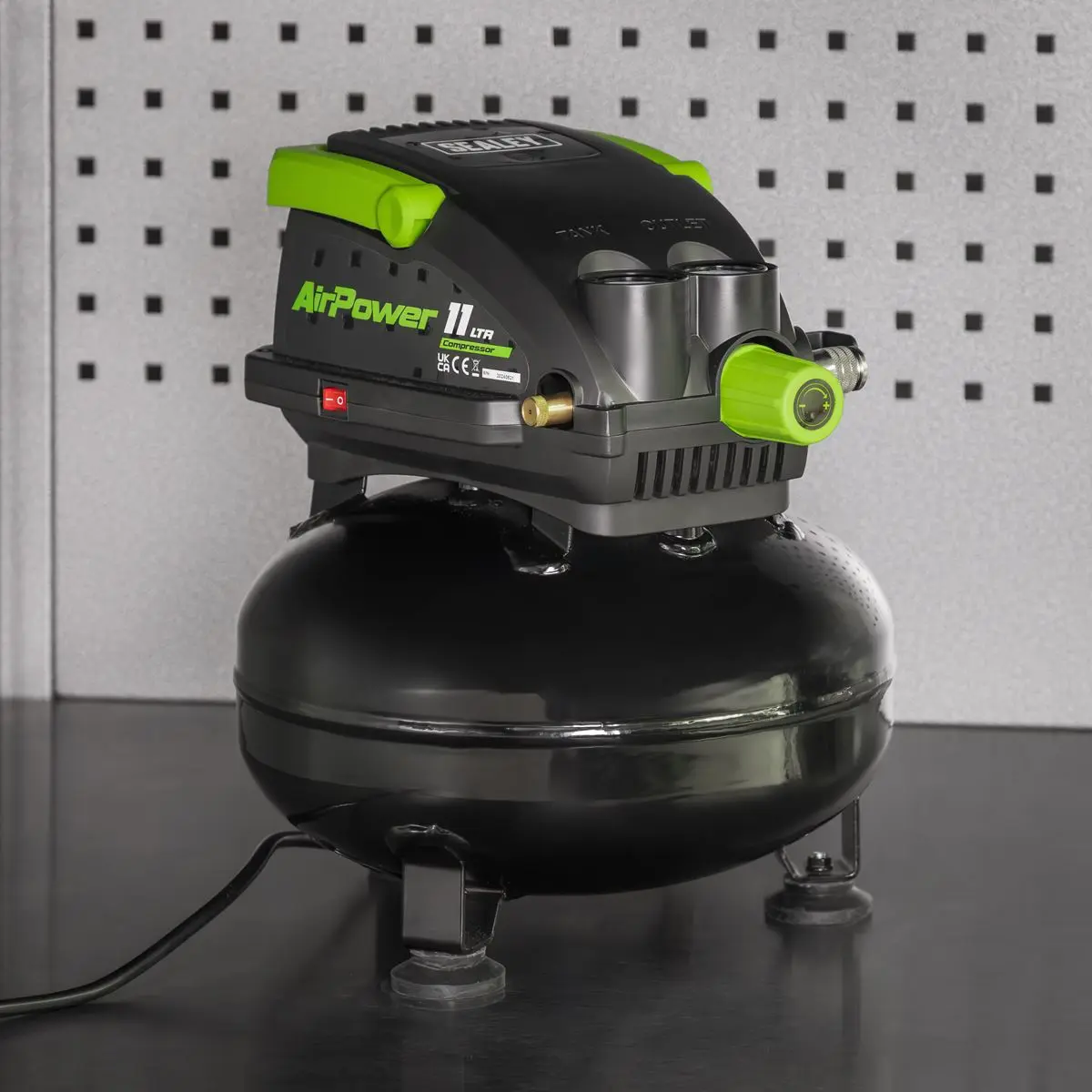 Sealey 11L Oil Free Direct Drive Air Compressor 0.5hp - Image 8