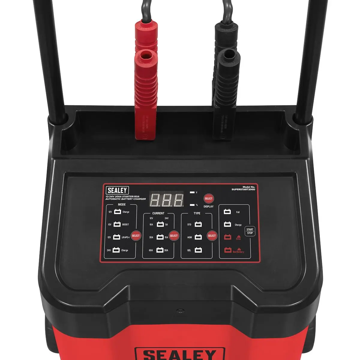 Sealey 12/24V Automatic Battery Charger 60A & 200A Starter - Image 3