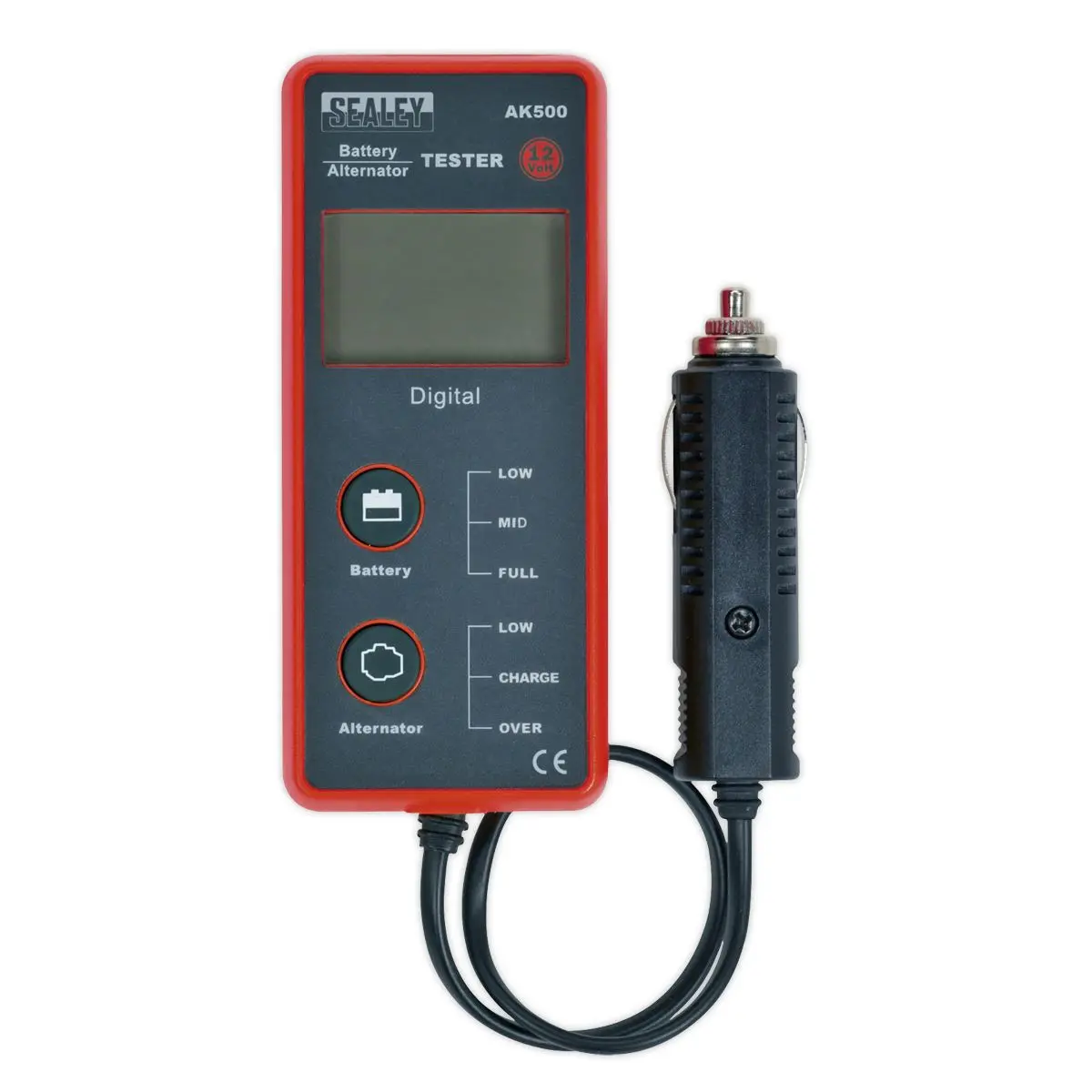 Sealey Battery & Alternator Tester 12V - LCD Screen - Image 6