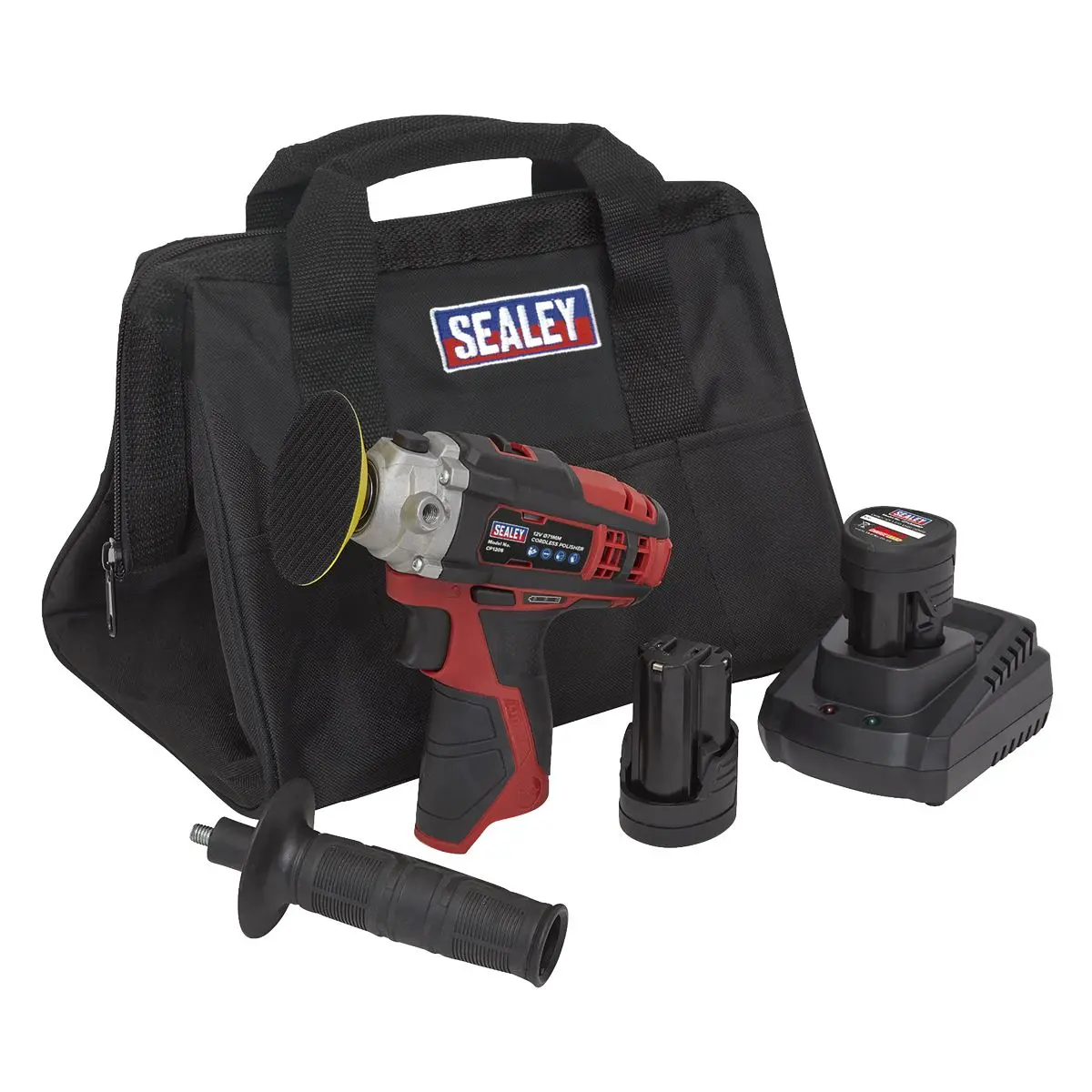 Sealey Cordless Polisher Kit Ø71mm 12V SV12 Series - 2 Batteries - Image 3
