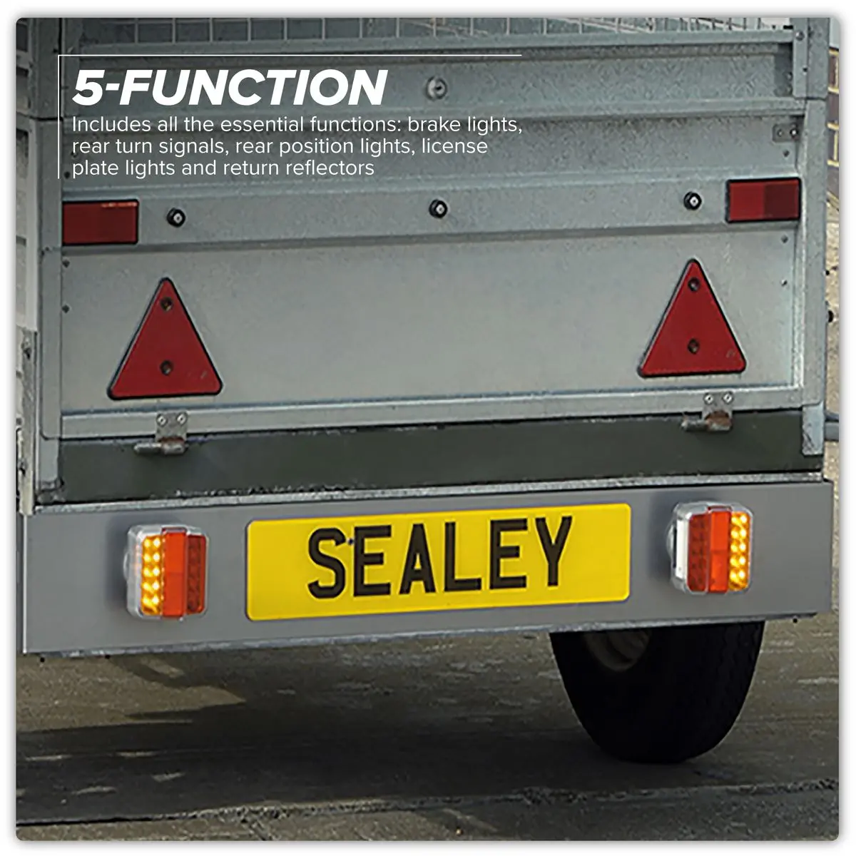Sealey 13-Pin Wireless SMD LED Trailer Light Set 2pc - Image 11