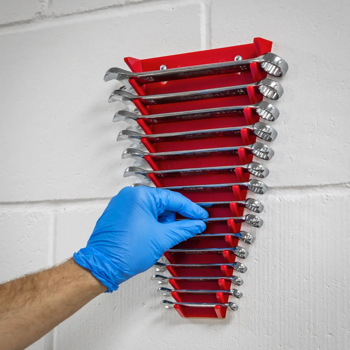 Sealey 15 Capacity Spanner Rack Storage Holder Organiser Hanger - Image 5