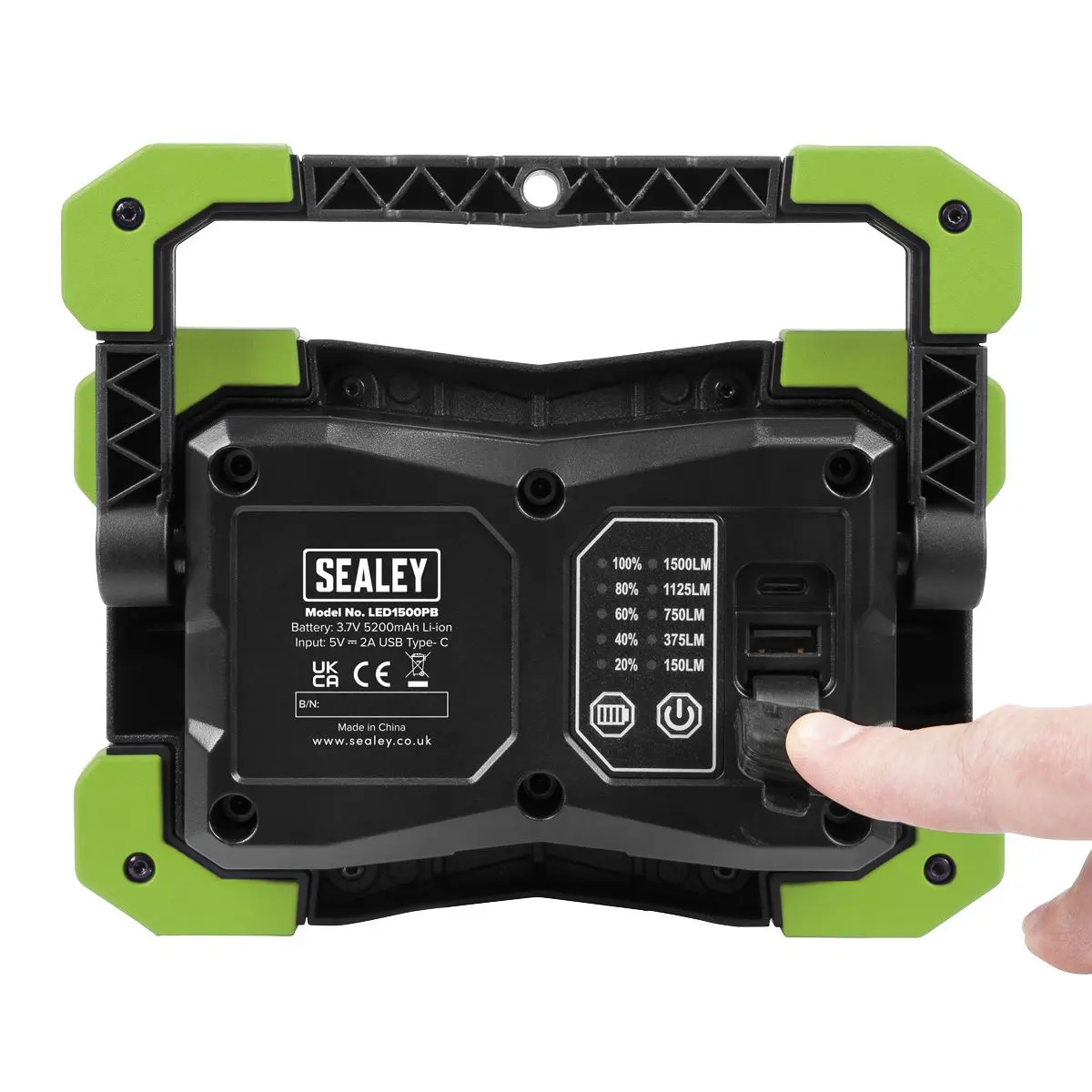 Sealey 15W COB LED Portable Floodlight and Power Bank - Image 2