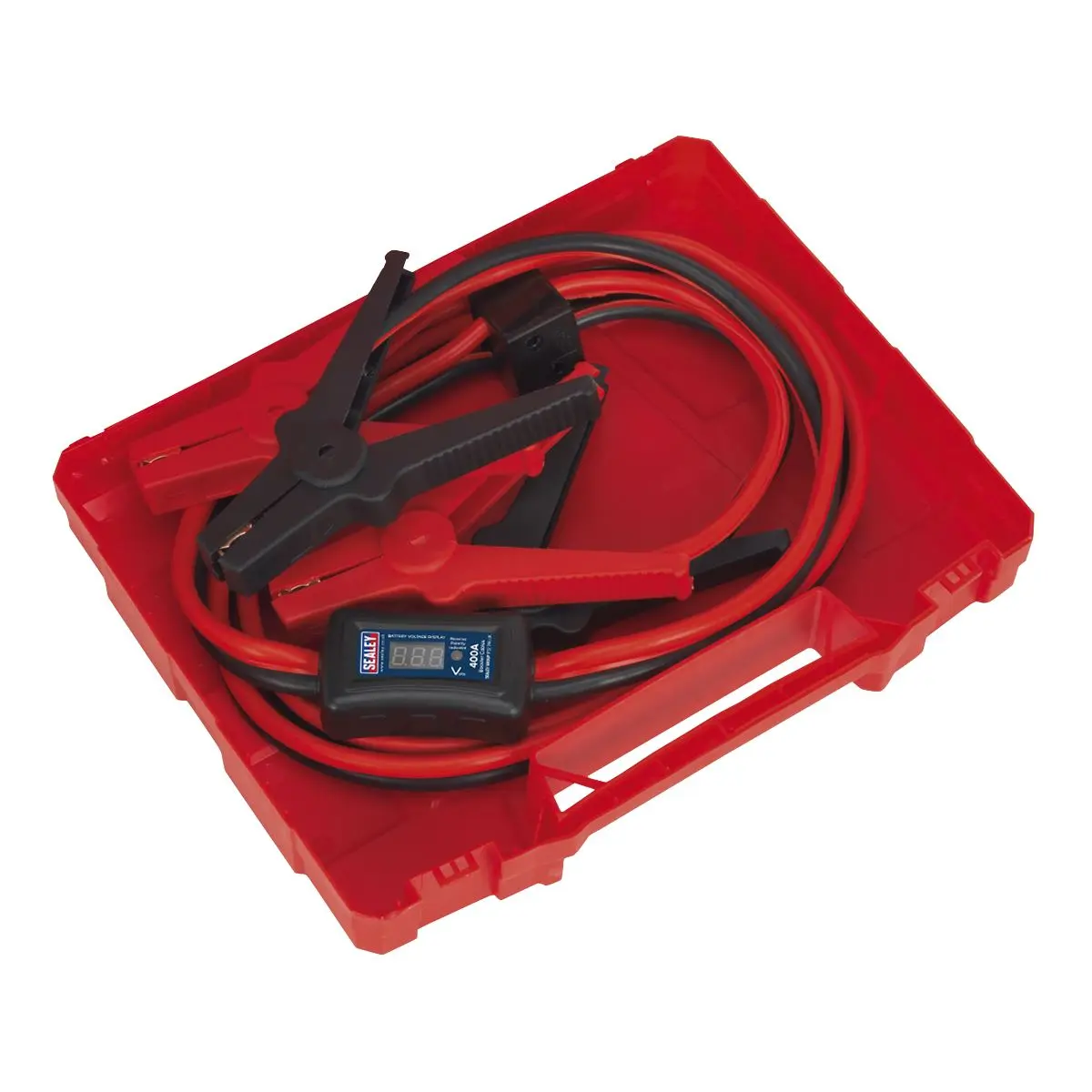 Sealey 16mm x 3m Booster Cables CCA 400A with Electronics Protection Case LED - Image 5