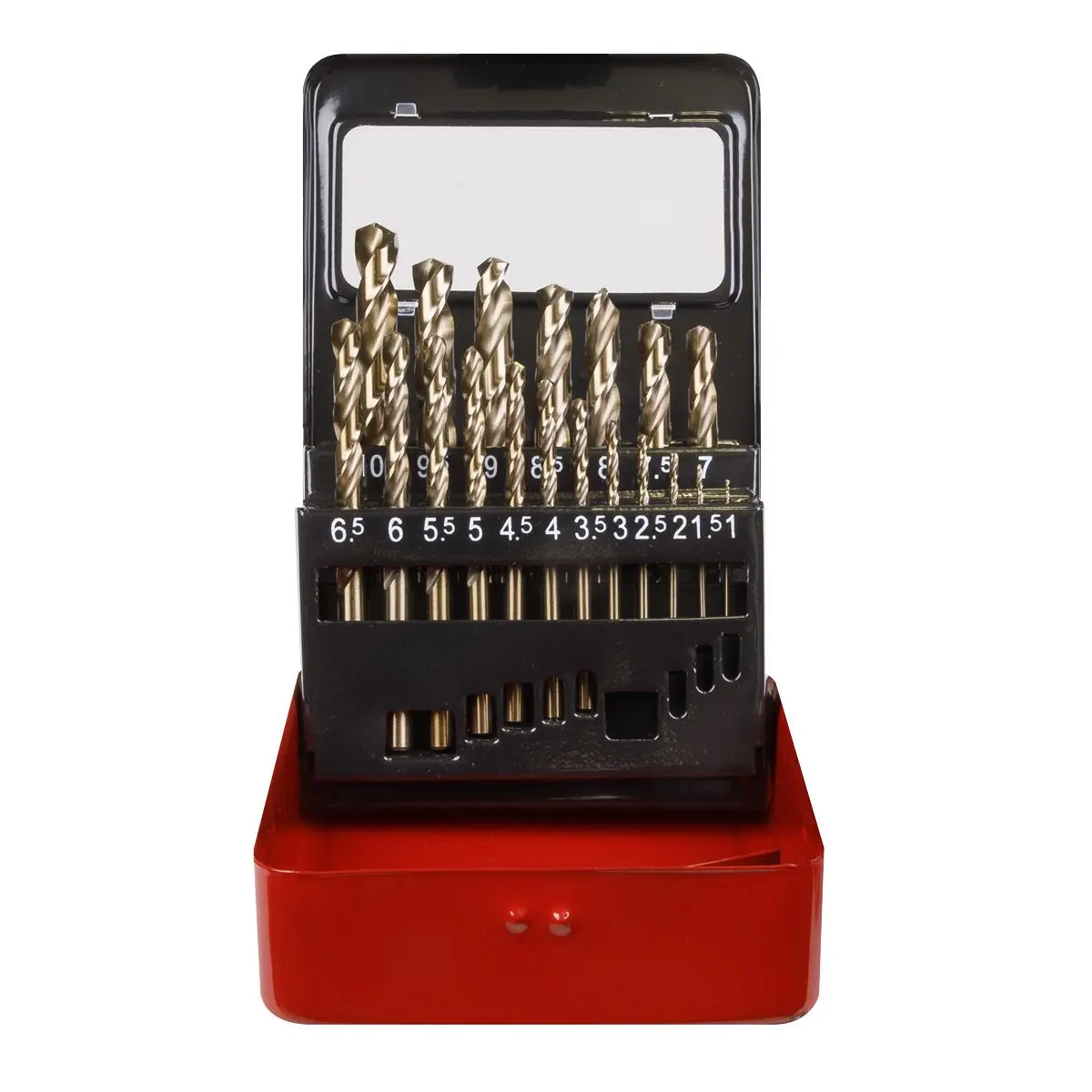 Sealey 19 Piece Cobalt Drill Bit Set 1-10mm Metric Drilling Extra Hard Re-Sharpened - Image 2