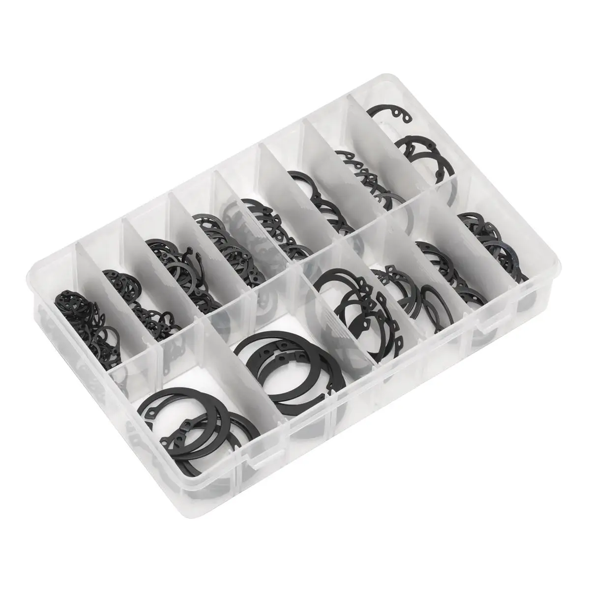 Sealey 200 Piece Internal and External Circlip Assortment Metric - Image 4