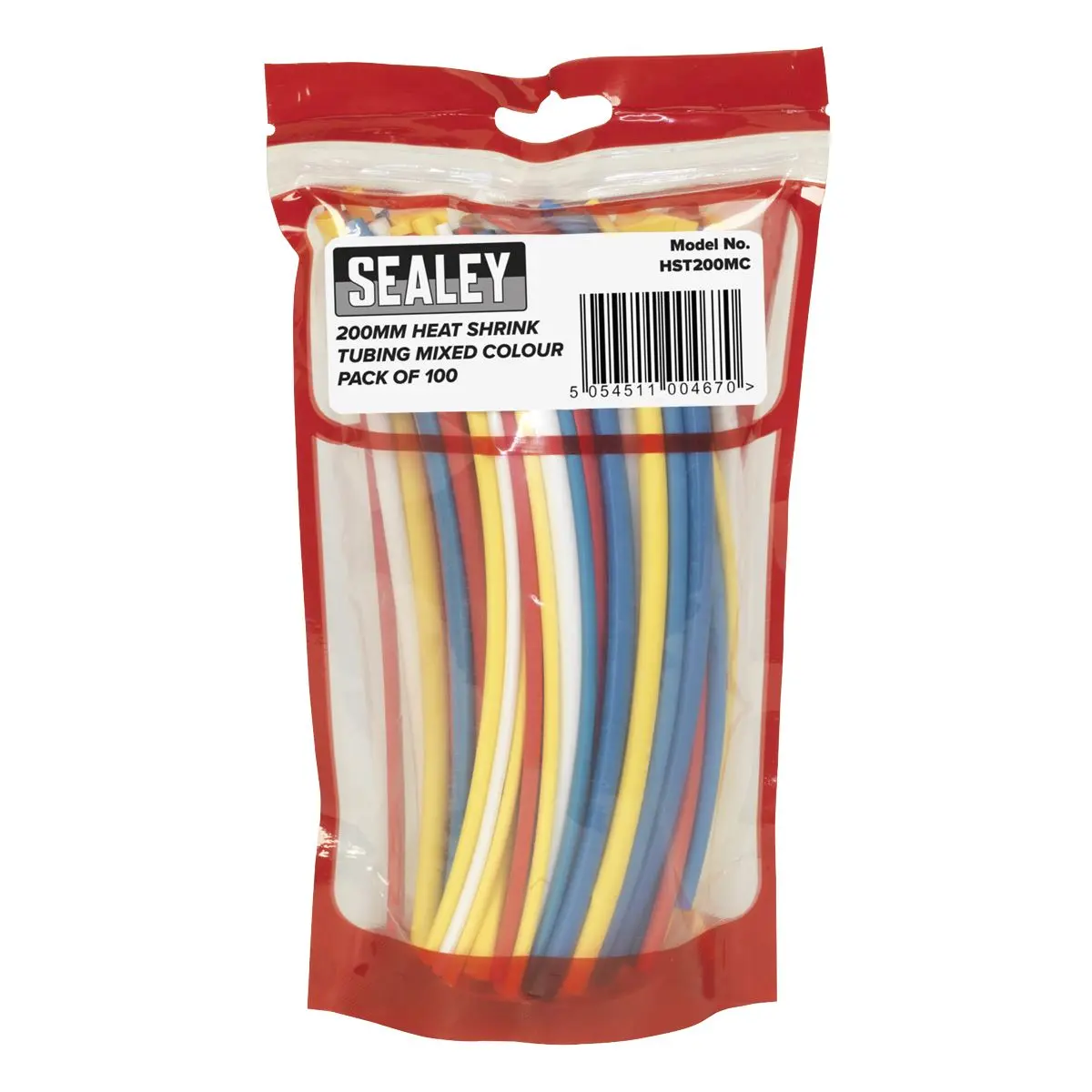 Sealey 200mm Heat Shrink Tubing Mixed Colours - Pack of 100 - Image 2