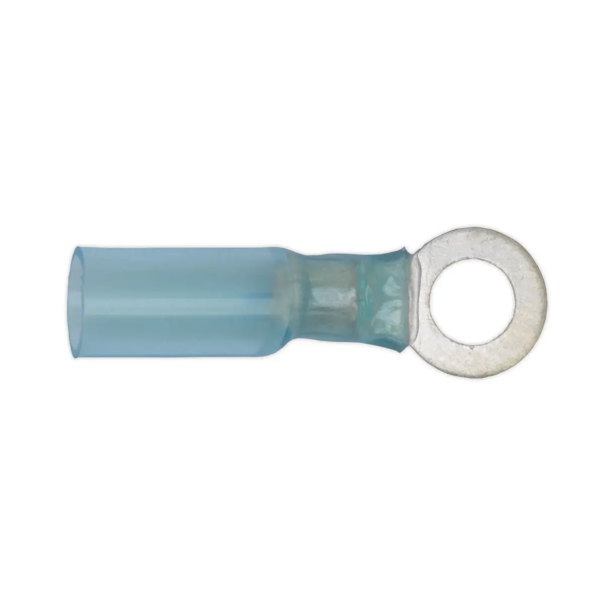 Sealey 25 Pack 6.4mm (2BA) Blue Heat Shrink Ring Terminal