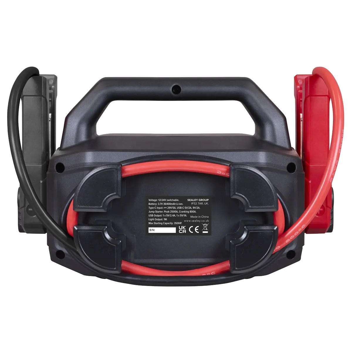 Sealey 2500A 12/24V Lithium Jump Starter Power Pack - Image 3