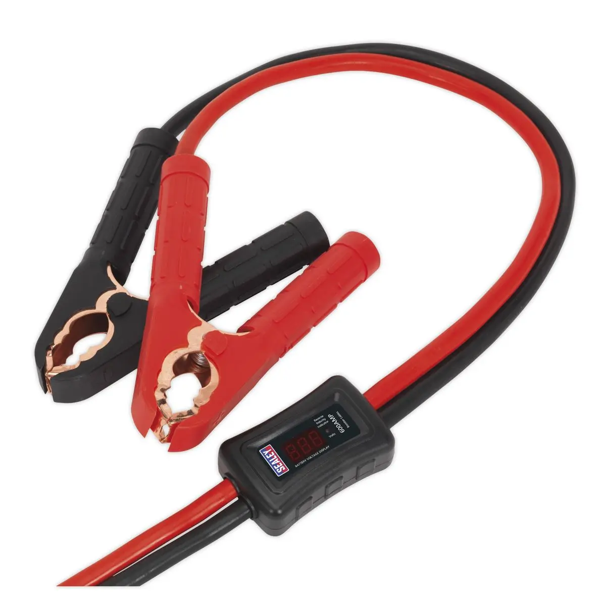 Sealey 25mm x 3.5m Booster Cables CCA 600A with Electronics Protection Case LED - Image 5