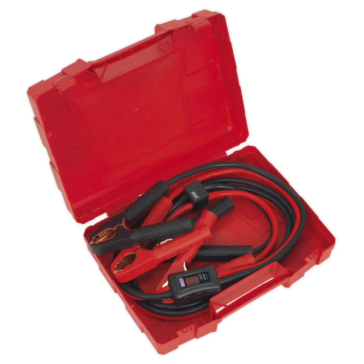 Sealey 25mm x 3.5m Booster Cables CCA 600A with Electronics Protection Case LED - Image 6