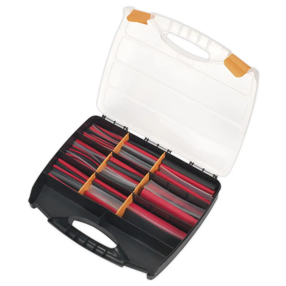 Sealey 261 Piece Mixed Heat Shrink Tubing Assortment in Case Large Storage Wrap - Image 3